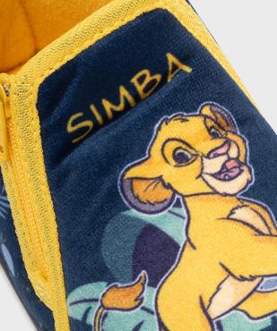 Chaussons montants zippés en velours imprimés Simba - Le Roi Lion vue6 - ROI LION - GEMO