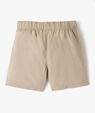 Bermuda en coton léger à taille élastique garçon vue3 - GEMO (ENFANT) - GEMO