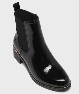 Boots vernis avec élastique sur la tige femme - Valentina Baldano vue5 - VALENTINA BALDA - GEMO
