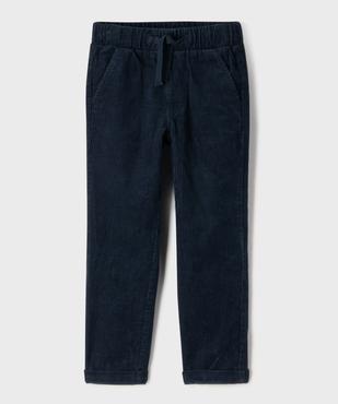 Pantalon velours coupe chino avec taille ajustable garçon vue1 - GEMO (ENFANT) - GEMO