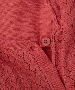 Gilet brassière cache-cœur en tricot fin fantaisie bébé - LuluCastagnette vue4 - LULU CASTAGNETTE GEMO FOR GOOD - GEMO