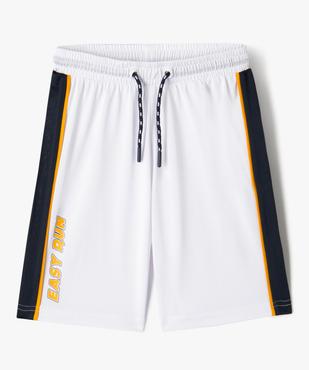Bermuda de sport en maille légère à taille élastiquée garçon vue1 - GEMO (ENFANT) - GEMO