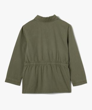 Veste fille style saharienne avec ceinture vue3 - GEMO (ENFANT) - GEMO