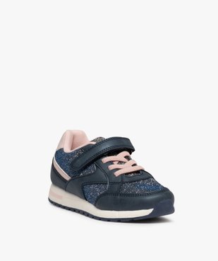 Baskets fille style retro running en mesh brillant vue2 - GEMO (ENFANT) - GEMO