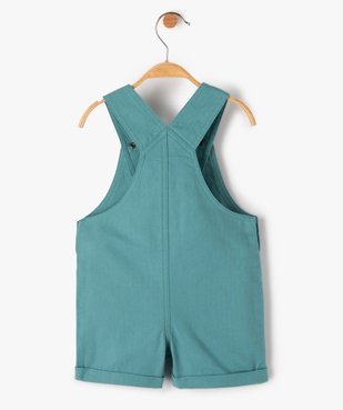 Salopette bébé garçon courte à revers  vue3 - GEMO(BEBE DEBT) - GEMO