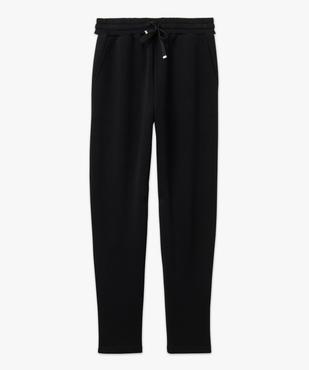 Pantalon de jogging femme avec bandes contrastantes sur les côtés vue4 - GEMO(FEMME PAP) - GEMO