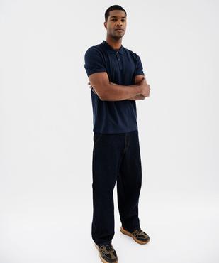 Polo manches courtes en coton homme vue1 - GEMO (HOMME) - GEMO