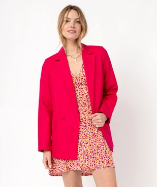 Robe femme courte sans manches à motifs fleuris vue5 - GEMO(FEMME PAP) - GEMO