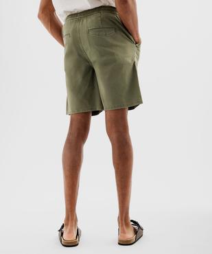 Bermuda chino en coton stretch à taille élastique homme vue3 - GEMO 4G HOMME - GEMO