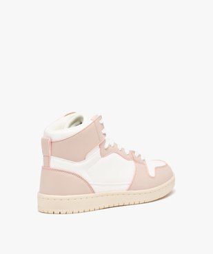 Baskets mid bicolores femme vue4 - GEMO 4G FEMME - GEMO