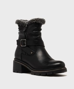 Boots fourrées à talon et semelle crantée femme - Valentina Baldano vue2 - VALENTINA BALDA - GEMO