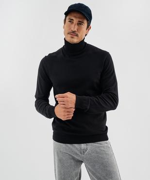 Pull col roulé en maille fine homme vue4 - GEMO 4G HOMME - GEMO