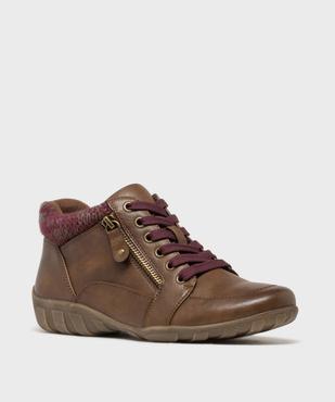 Chaussures confort avec col en lainage femme vue6 - G'FLEX - GEMO