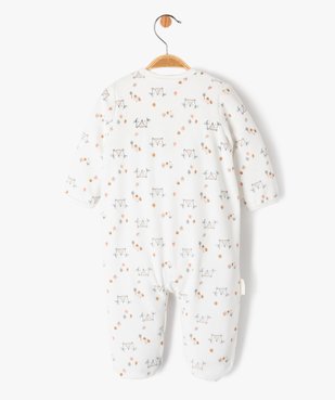 Pyjama en velours imprimé avec ouverture devant bébé - Petit Béguin  vue5 - PETIT BEGUIN - GEMO