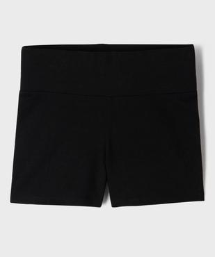 Short en jersey de coton stretch à large ceinture élastiquée fille vue1 - GEMO 4G FILLE - GEMO