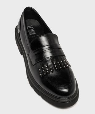 Mocassins à clous et épaisse semelle crantée femme vue5 - 5 MILES - GEMO