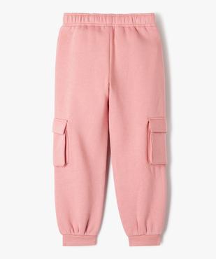 Pantalon de jogging avec poches à rabat fille vue5 - GEMO 4G FILLE - GEMO