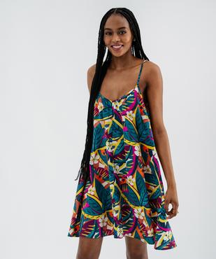 Robe courte à fines bretelles femme vue1 - GEMO 4G FEMME - GEMO