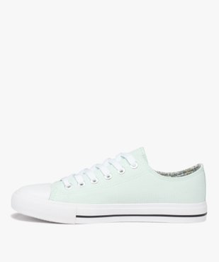 Baskets femme en toile à bout renforcé fermeture lacets vue3 - GEMO 4G FEMME - GEMO