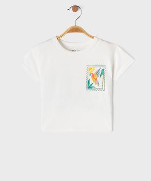 Tee-shirt manches courtes motif poitrine et dos bébé garçon vue1 - GEMO 4G BEBE - GEMO