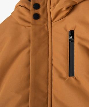 Parka à capuche avec doublure peluche bébé garçon vue7 - GEMO 4G BEBE - GEMO