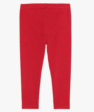 Legging fille uni mi-long vue2 - GEMO (ENFANT) - GEMO