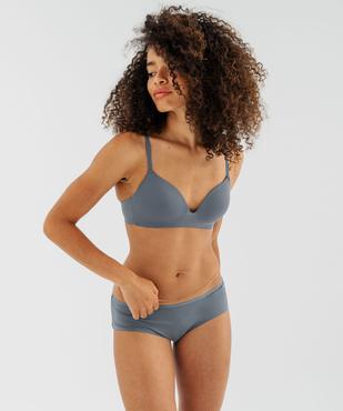 Soutien-gorge triangle sans armature à bonnets moulés vue7 - GEMO 4G FEMME - GEMO