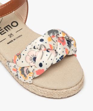 Sandales fille tresse textile et fermeture à boucle vue6 - GEMO (ENFANT) - GEMO
