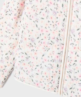 Veste en gaze de coton à motifs fleuris fille vue3 - GEMO 4G FILLE - GEMO