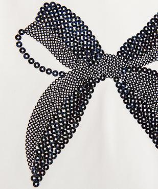 Tee-shirt manches longues avec sequins brodés bébé fille vue2 - GEMO 4G BEBE - GEMO