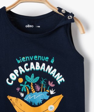 Ensemble bébé garçon 2 pièces : débardeur et short en jersey imprimé vue3 - GEMO(BEBE DEBT) - GEMO