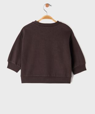 Sweat en molleton imprimé photo bébé garçon vue3 - GEMO 4G BEBE - GEMO