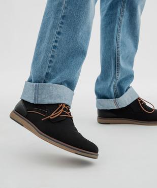 Derbies bicolores à semelle sport homme  vue1 - MARIO BALDANO - GEMO