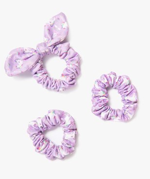 Chouchou à motif licorne fille (lot de 3) vue1 - GEMO (ACCESS) - GEMO