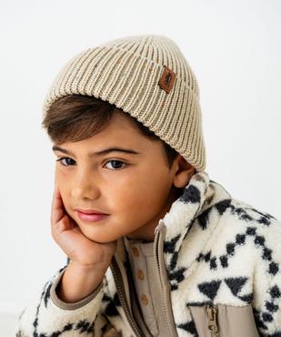 Bonnet en maille chinée garçon vue3 - GEMO (ENFANT) - GEMO