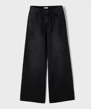 Jean wide leg en denim 100% coton fille vue2 - GEMO 4G FILLE - GEMO