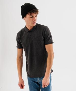 Polo à manches courtes en maille piquée homme vue1 - GEMO 4G HOMME - GEMO