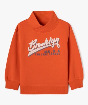 Sweat à col châle en molleton doux garçon vue1 - GEMO (ENFANT) - GEMO