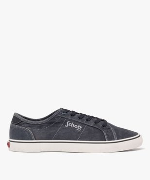 Baskets en toile patinée homme - Schott vue1 - SCHOTT - GEMO