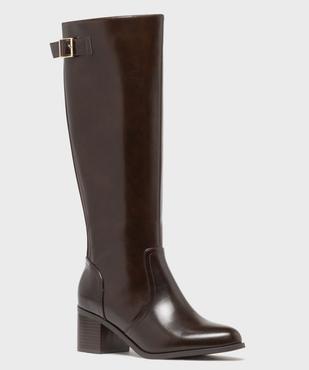 Bottes à talon avec élastique sur la tige femme - LuluCastagnette vue2 - LULUCASTAGNETTE - GEMO