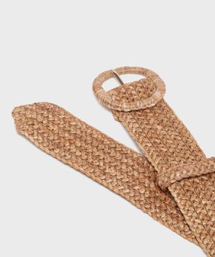 Ceinture large tressée à boucle ronde femme vue2 - GEMO (ACCESS) - GEMO