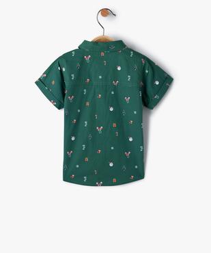 Chemise bébé garçon spécial Noël avec nœud papillon vue3 - GEMO(BEBE DEBT) - GEMO