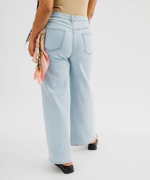 Jean wide leg en coton stretch femme grande taille vue7 - GEMO (G TAILLE) - GEMO
