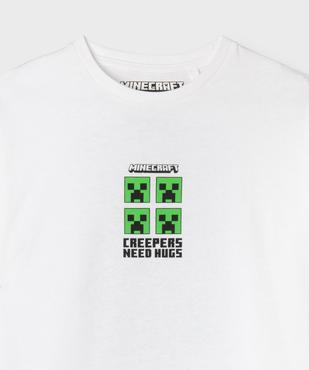 Tee-shirt manches courtes avec motif buste et dos garçon - Minecraft vue6 - MINECRAFT - GEMO