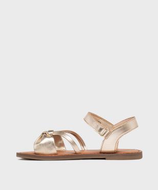 Sandales à brides scintillantes dessus cuir fille - Lovely Wings vue3 - LOVELY WINGS GEMO FOR GOOD - GEMO