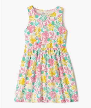Robe sans manches à motifs fleuris fille vue1 - GEMO (ENFANT) - GEMO