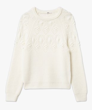 Pull à maille fantaisie et ajourée femme vue4 - GEMO(FEMME PAP) - GEMO