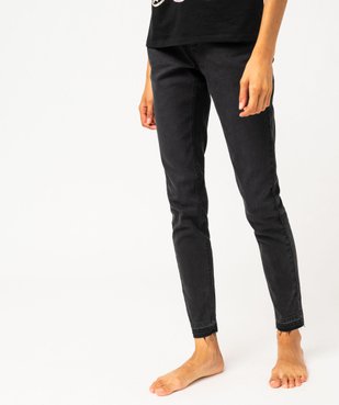 Jean skinny extensible taille normale à bord franc femme vue5 - GEMO 4G FEMME - GEMO