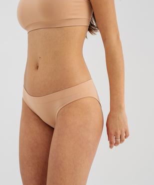 Culotte sans coutures en matière recyclée extensible femme vue1 - GEMO 4G FEMME - GEMO