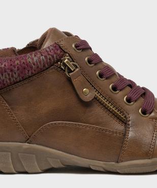 Chaussures confort avec col en lainage femme vue4 - G'FLEX - GEMO